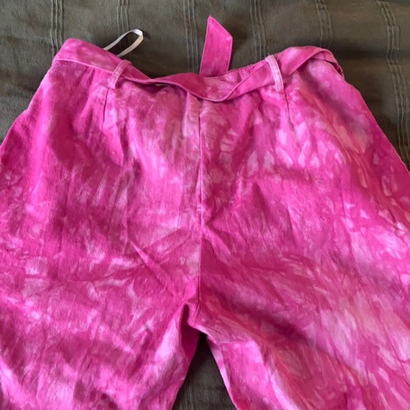 Pink tie-dye wide leg highwaisted pants - Picture 3 of 5
